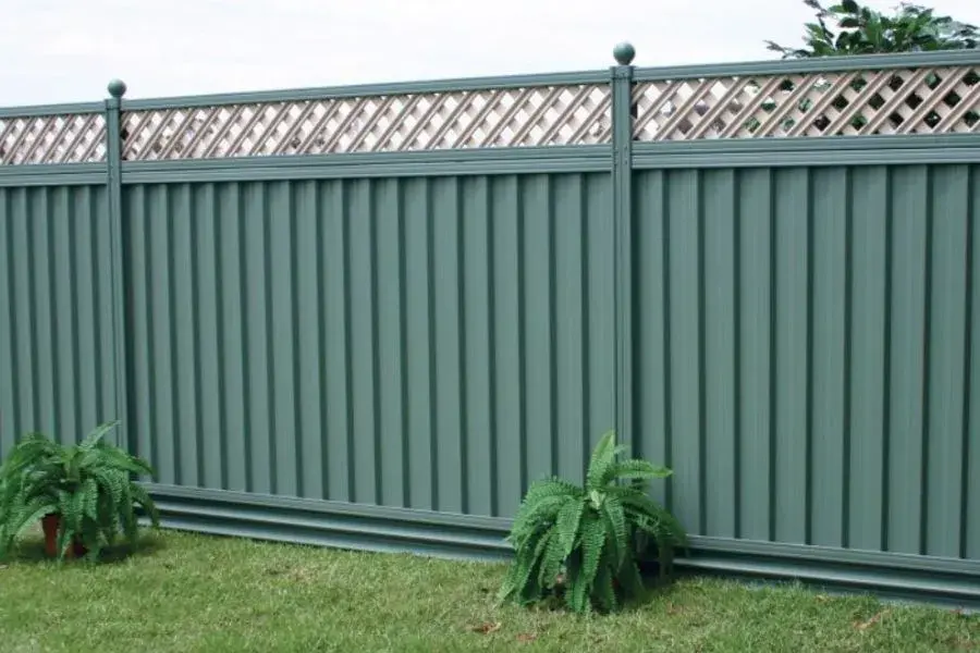 Green Colored Colorbond Fencing